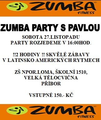 Listopadová ZUMBA s Pavlou