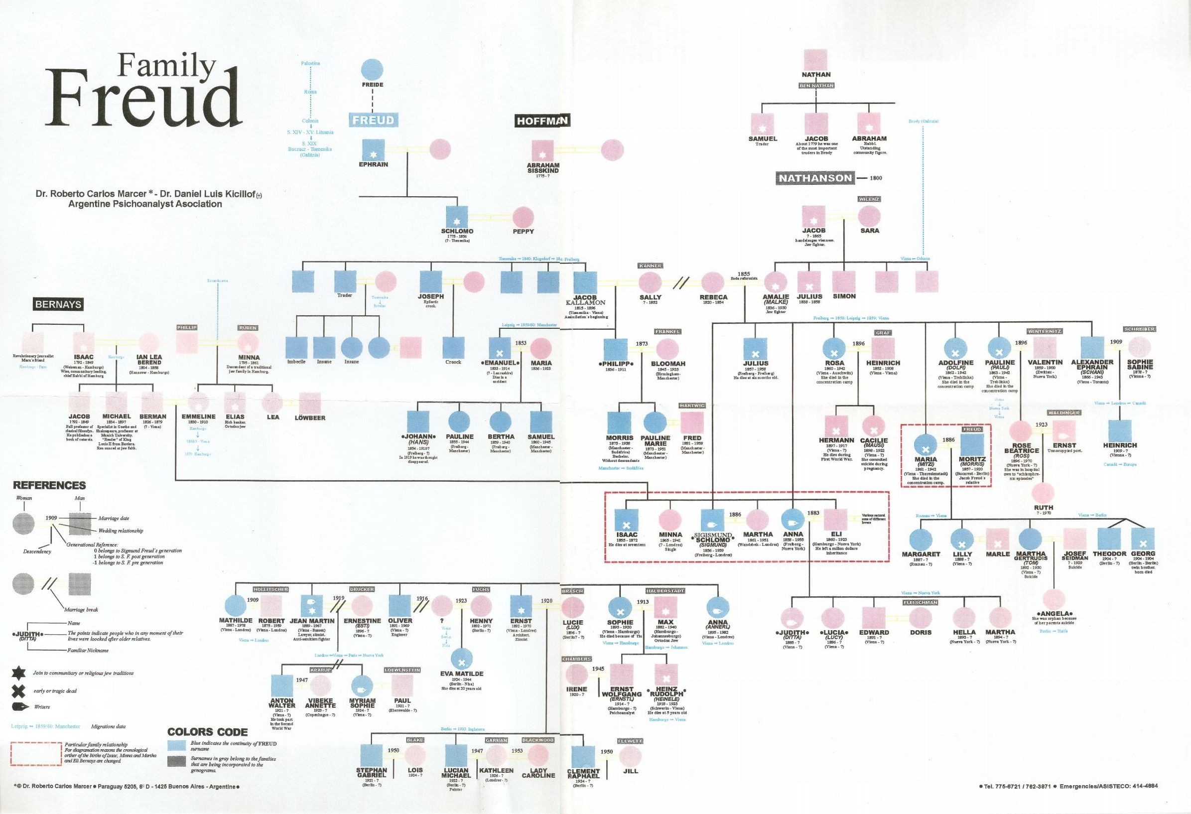 Sigmund Freud family tree full
