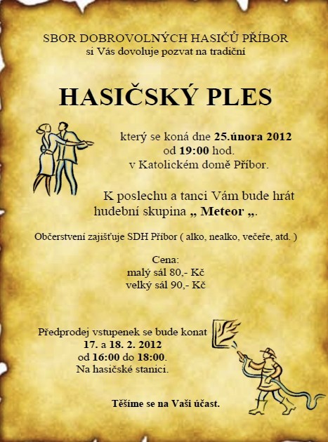 Hasičský ples Příbor 2012