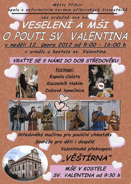 Veselní a mše o pouti Sv. Valentina