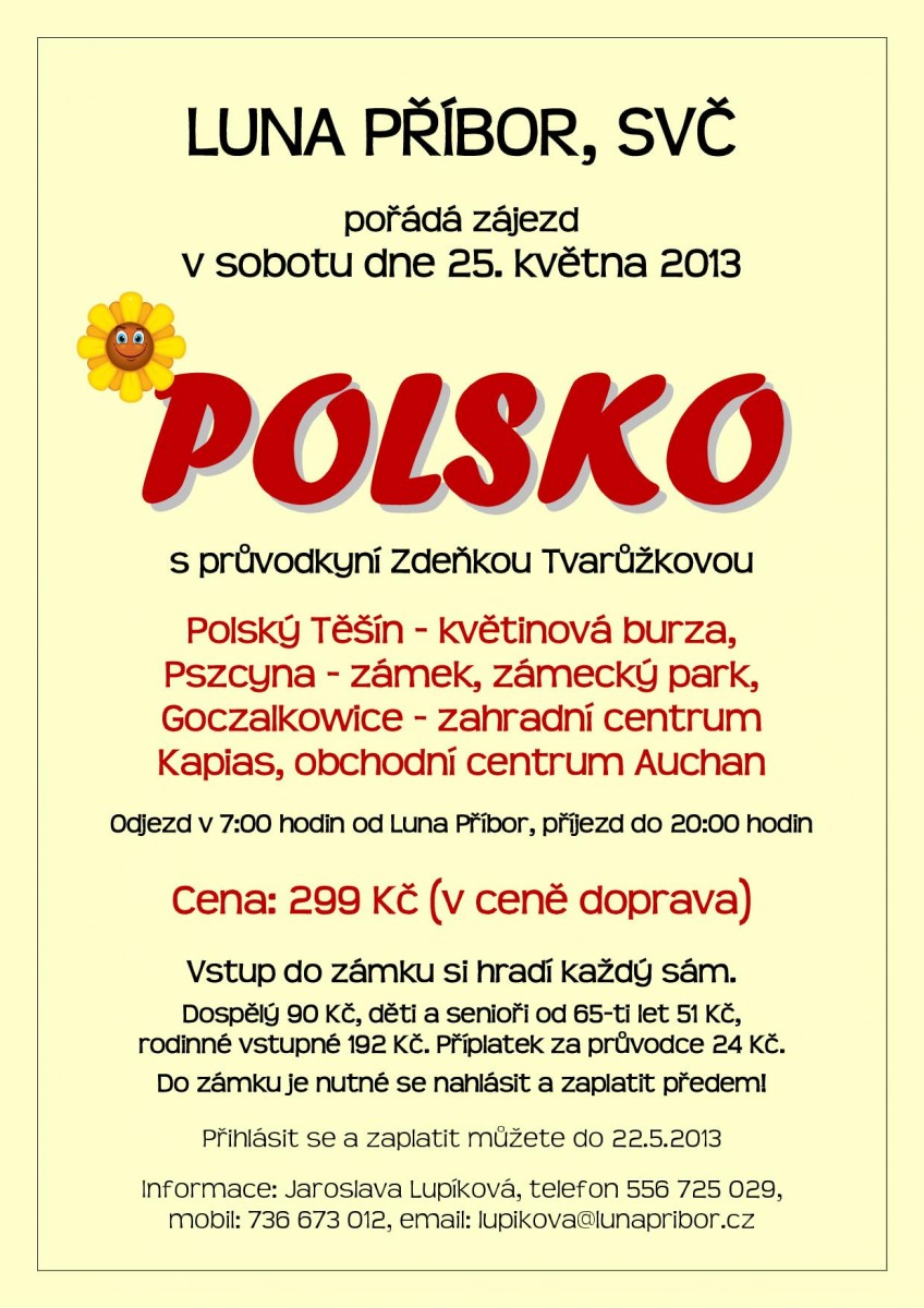 LUNA Příbor Zájezd do Polska Polský Těšín-1