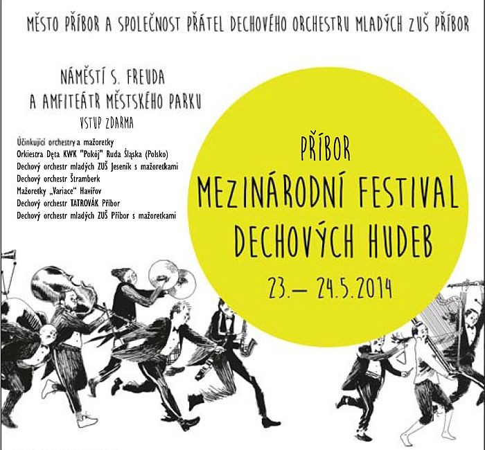23. - 24. května MEZINÁRODNÍ FESTIVAL DECHOVÝCH HUDEB v Příboře