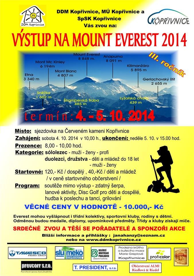 výstup na Mount Everest 2014