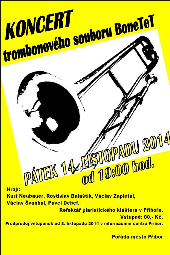 Koncert trombonového souboru BoneTeT