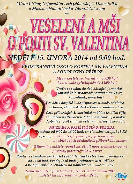 Veselení a mše o pouti Sv. Valentina