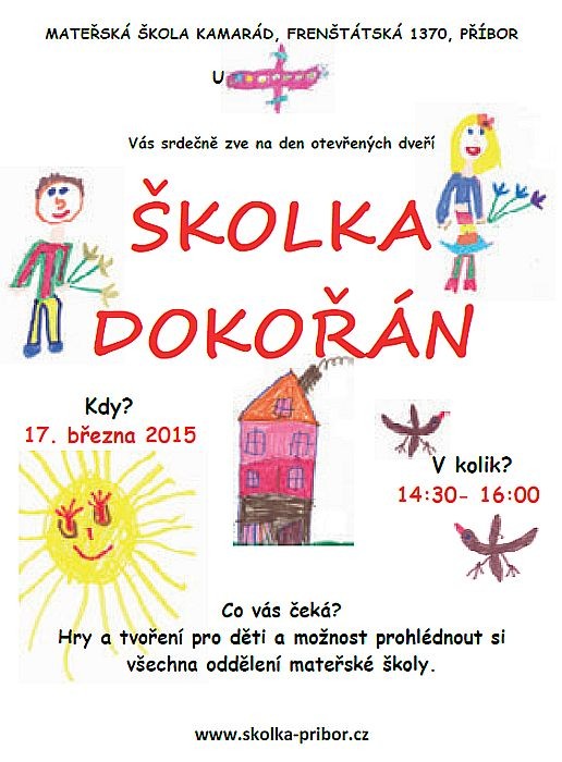 17. března 2015 Školka dokořán
