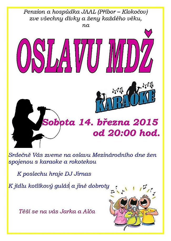 Oslava MDŽ KARAOKE - JAAL Příbor