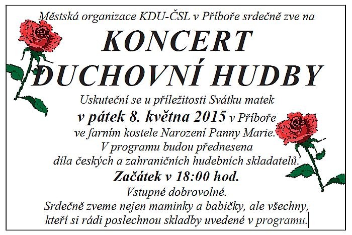 Koncert duchovní hudby