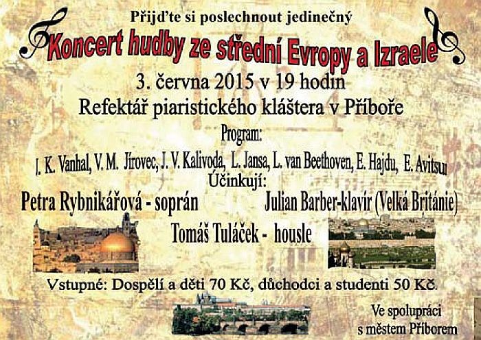 Koncert hudby ze střední Evropy a Izraele