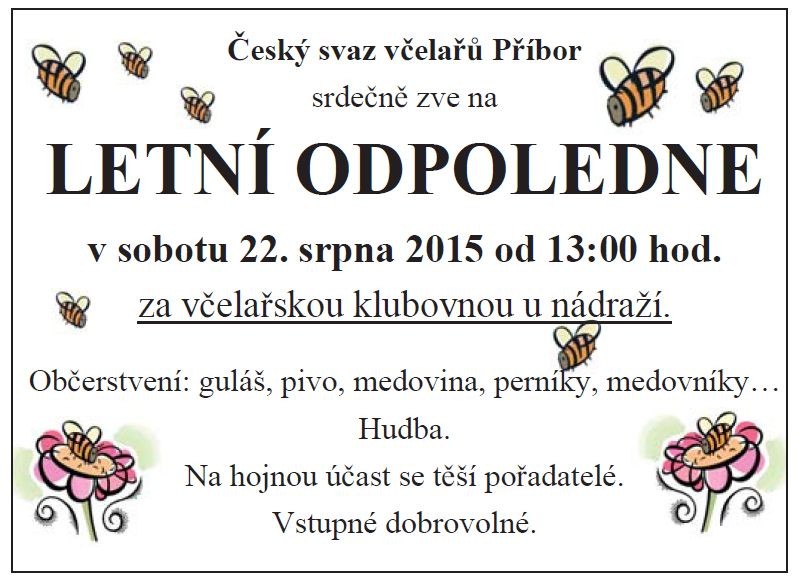 Letní odpoledne včelaři