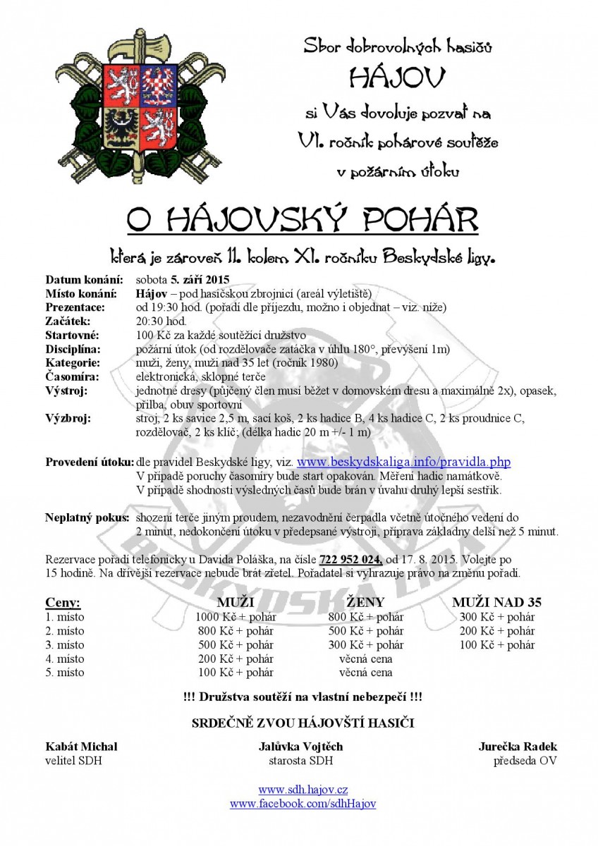 O Hájovský pohár