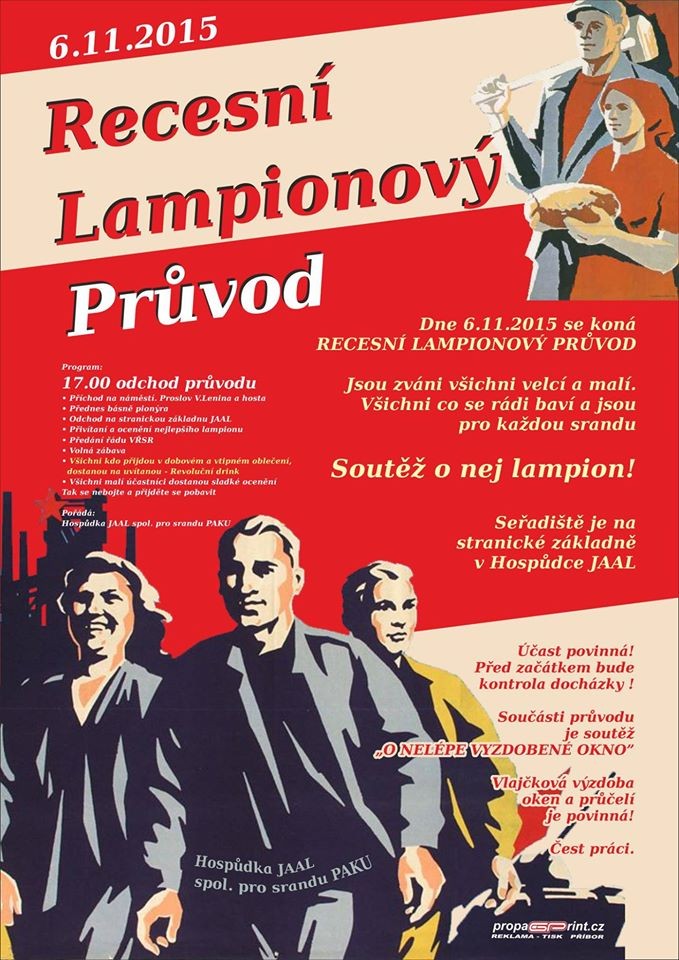 Recesní lampionový průvod