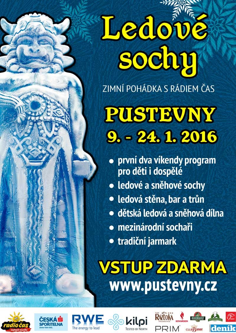 Ledové sochy na Pustevnách 2016 leden