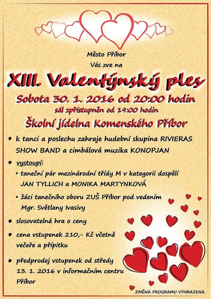 13. Valentýnský ples Příbor
