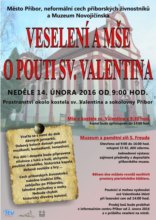 Veselení a mše o pouti sv. Valentina