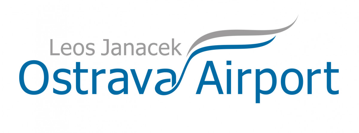 Logo letiště Ostrava Airport Leoš Janáček