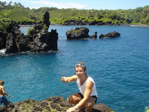 Froněk Pokorný při bádání na Hawaii (ostrov Maui) Froněk Pokorný při bádání na Hawaii (ostrov Maui)
