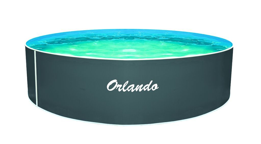 Bazén Orlando 3,66 x 1,07 m tělo bazénu + folie, šedý