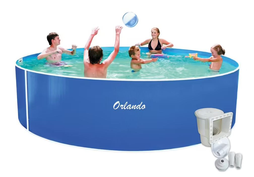 Bazén Orlando 4,57 x 1,07m tělo bazénu + folie + skimmer, modrý