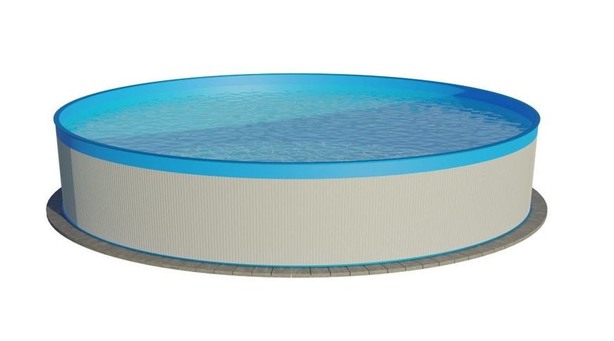 Bazén CF plechová stěna WHITE/Blue - samotný bazén 350x90 cm
