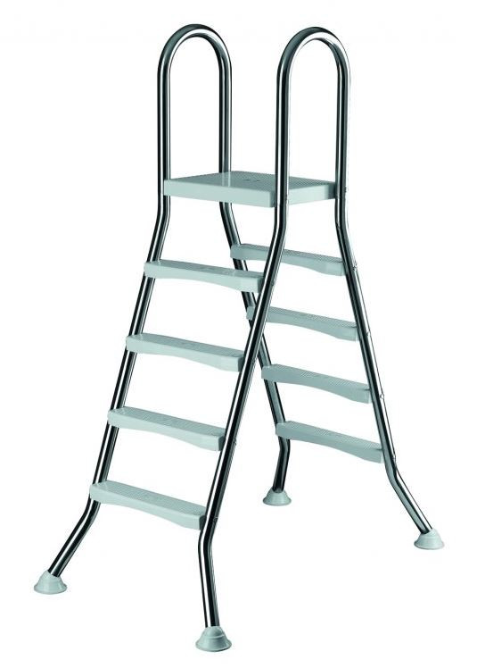 Bazénové schůdky 122 cm - nerezová ocel