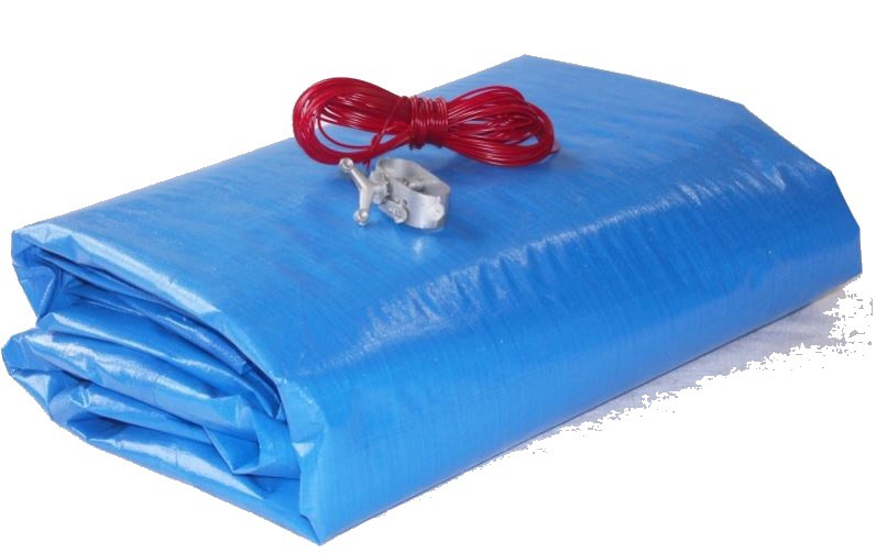 Zimní plachta na bazén 3,6 m, folie 4,8m 200g/m
