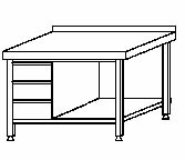 OM4z Stůl se zásuvkovým blokem 1200/600-700/850 mm