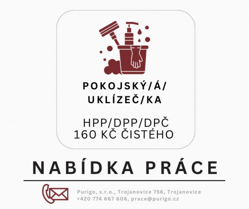 POKOJSKÝ/Á/ - UKLÍZEČ/KA