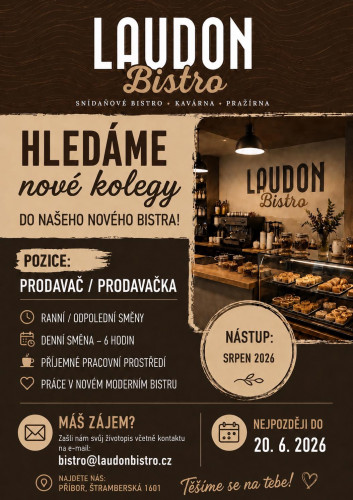 HLEDÁME nové kolegy DO NAŠEHO NOVÉHO BISTRA!