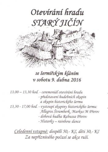 Otevírání Hradu Starý Jičín