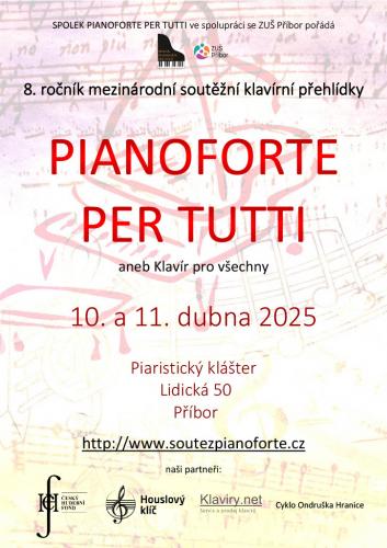 8. ročník mezinárodní soutěžní klavírní přehlídky Pianoforte per tutti
