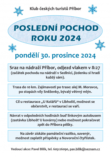 POSLEDNÍ POCHOD ROKU 2024