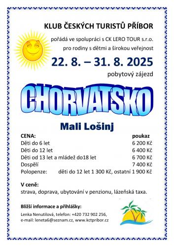 Chorvatsko - Mali Lošijn - ZÁJEZD KČT PŘÍBOR