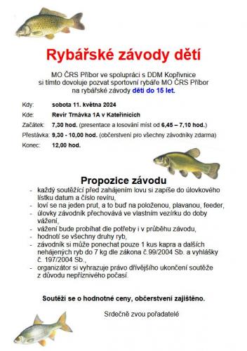 Rybářské závody dětí