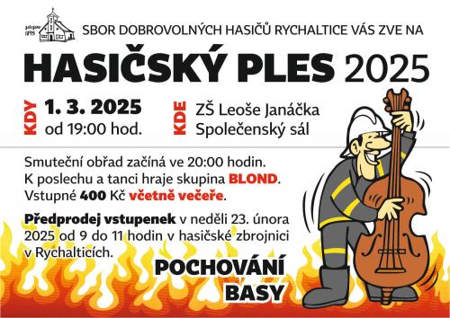 ?Hasičský ples POCHOVÁNÍ BASY 2025?