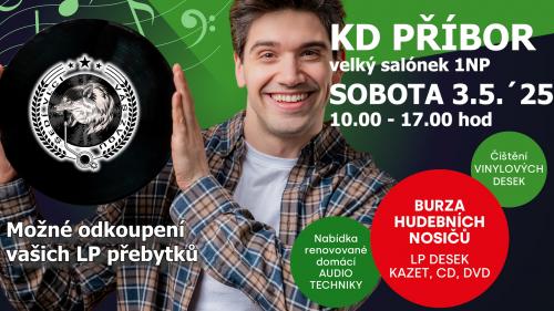 BURZA HUDEBNÍCH NOSIČŮ - LP DESEK, KAZET, CD, DVD