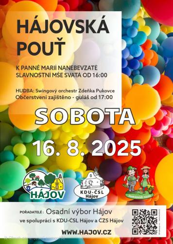 HÁJOVSKÁ POUŤ K PANNĚ MARII NANEBEVZATÉ