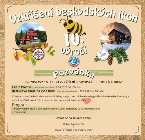 OSLAVY 10 LET OD ZNOVUZROZENÍ CHATY PRAŠIVÁ