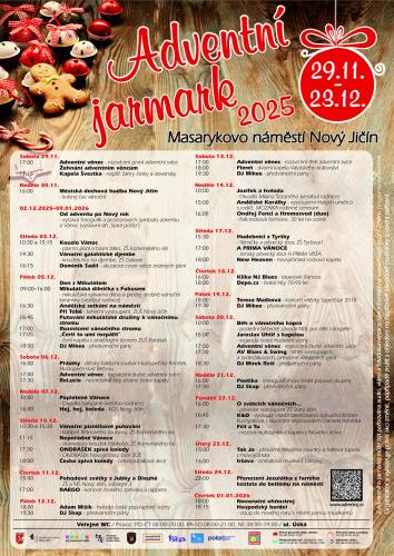 Adventní jarmark 2025 – Masarykovo náměstí Nový Jičín