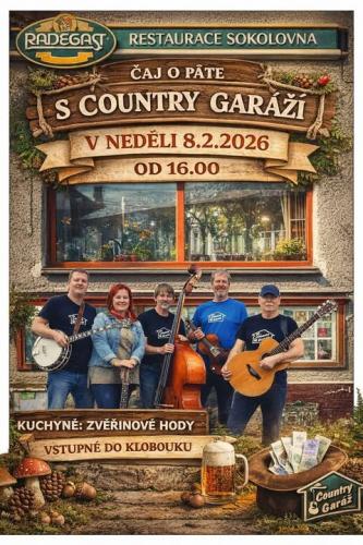 ČAJ O PÁTÉ S COUNTRY GARÁŽÍ