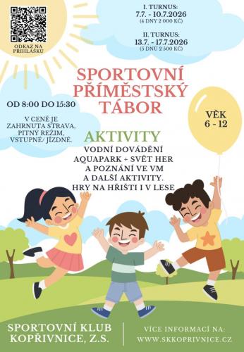 SPORTOVNÍ PŘÍMĚSTSKÝ TÁBOR