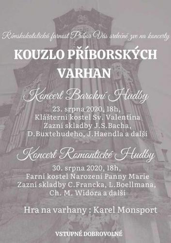Kouzlo Příborských varhan - Koncert Barokní hudby