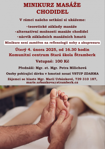 Minikurz masáže chodidel