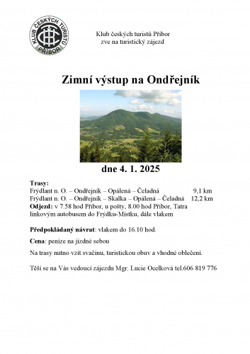 Zimní výstup na Ondřejník