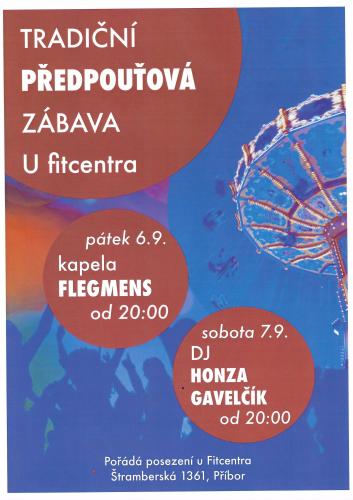 PŘEDPOUŤOVÁ ZÁBAVA U FITCENTRA
