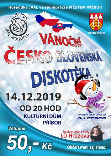 Vánoční ČESKO-SLOVENSKÁ diskotéka