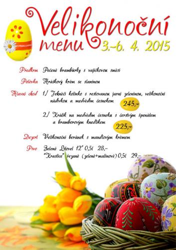 Restaurace U Čápa Velikonoční menu