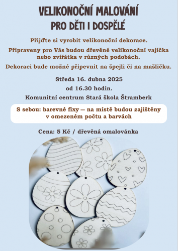 Velikonoční malování pro děti i dospělé