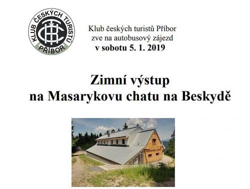 Zimní výstup na Masarykovu chatu na Beskydě