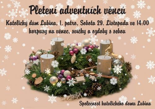 Pletení adventních věnců 2025